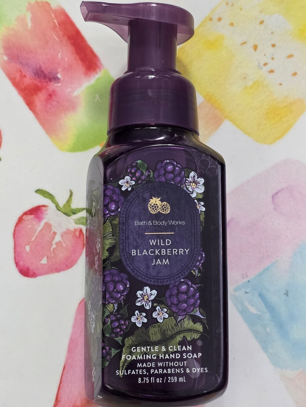 Bath & Body Works Wild Blackberry Jam Foaming Hand Soap NEW RARE